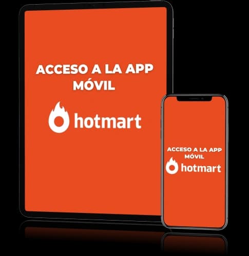 Acceso a la app movil de Hotmart